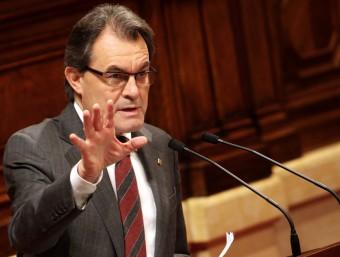 elpuntavui's tweet photo. Mas: "El debat d'avui no és un caprici del president de la Generalitat, és un mandat... #declaraci http://t.co/8ZBrkftN http://t.co/rHgd1o87