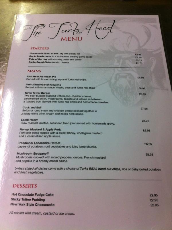 The Menu. Actually due to change very soon but we will keep the favourites :) so don't worry :)