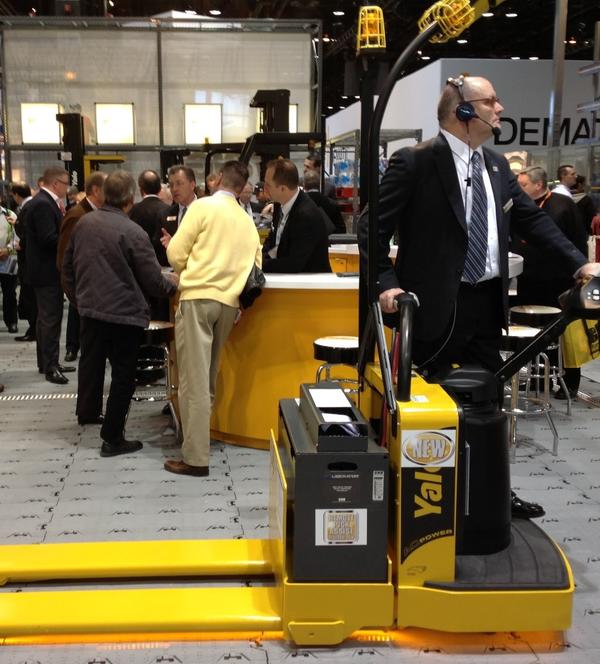 YaleLiftTrucks's tweet image. Come check out the Remote Pick Assist option in Yale booth 1003 #operatorproductivity #promatshow