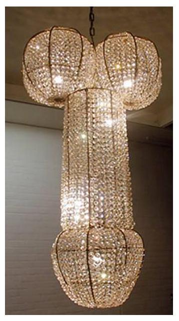 Lámpara en forma de pene de Rock&amp;Royal. Cojonuda!! =)