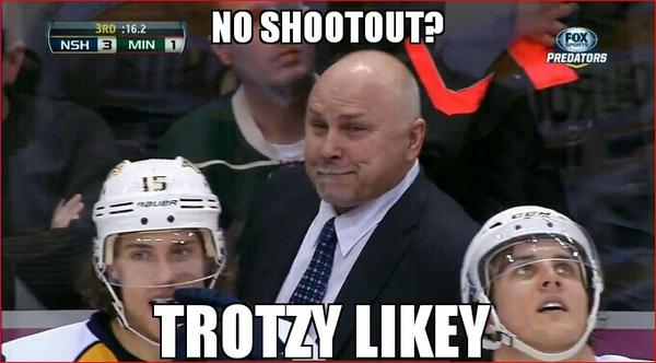 PredsMemes's tweet image. (Credit @TwoToneTrav ) ooooh trotzy #predsmeme http://t.co/oEfCFIdl”