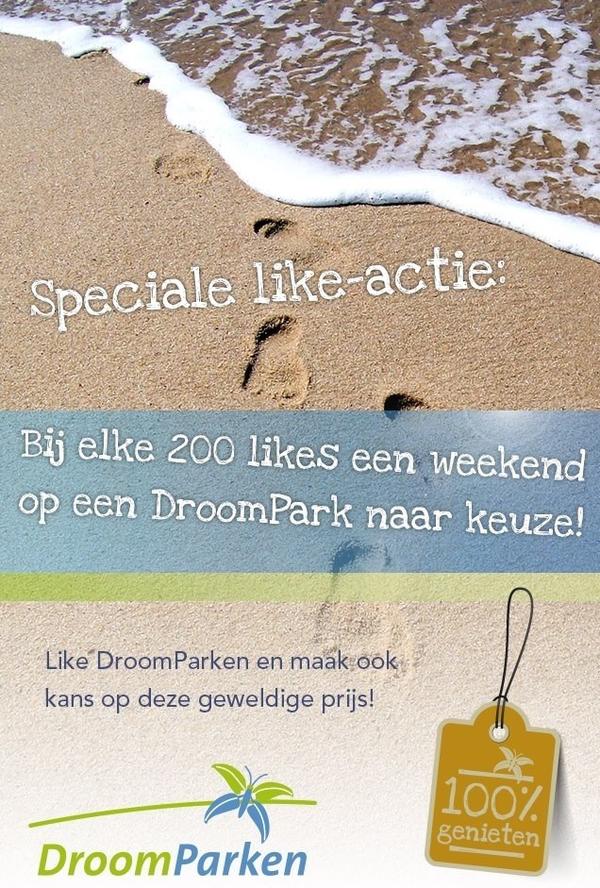 DroomParken_nws's tweet photo. Onze Facebookactie is gestart! 'Like' onze DroomParken pagina en maak kans op 'n gratis vakantie http://t.co/mJE9t44e http://t.co/msDU4YZs