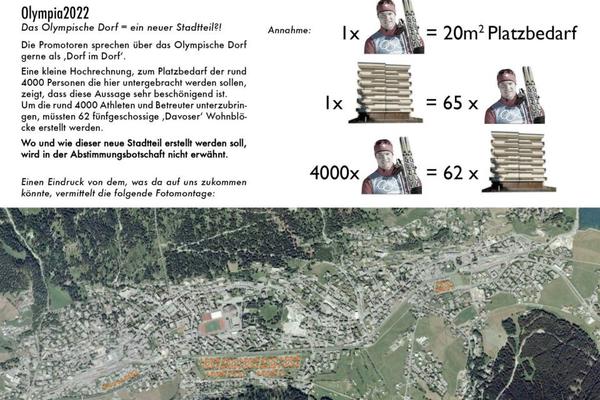 Unsere Davoser Freunde rechnen: 62 fünfgeschossige Wohnblöcke nötig. Danke Davos 2023? #kleineSpiele #SOlympia