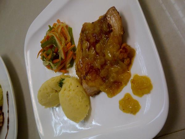 pollo en salsa de mandarina