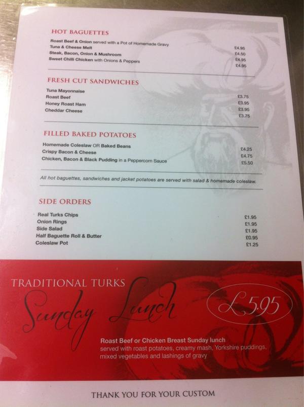 The reverse of the Menu. There is ALSO a Specials Board with various culinary delights :)
