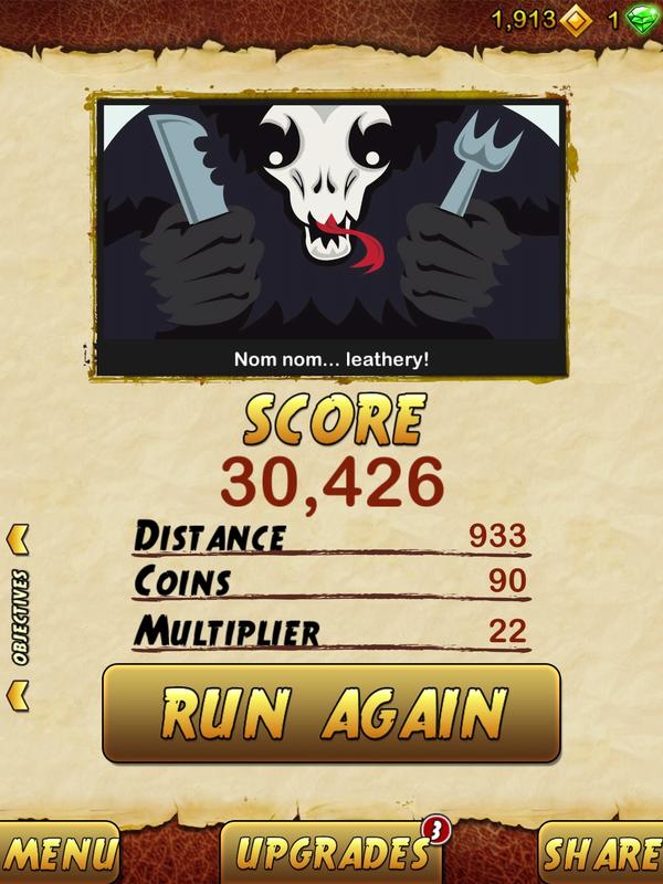 RizzRizzo's tweet photo. I got 30426 points while escaping from a Giant Demon Monkey in Temple Run 2. Beat that! http://t.co/Wee6xxGO http://t.co/TIbvlQFr