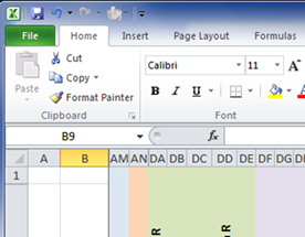 amandaach's tweet image. The column headings spell my name!!!!! #funwithexcel