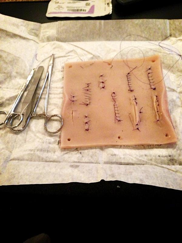 jennenzie's tweet image. Cruciate, Ford interlocking, vertical and horizontal mattress, far near near far and a buried knot. #solidpractice