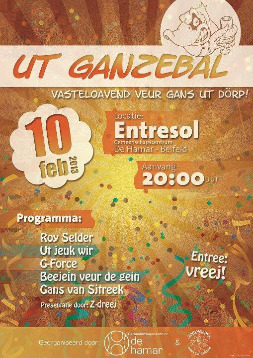 Gvs presenteert ut ganzebal!! Det wuurd un feestje!!