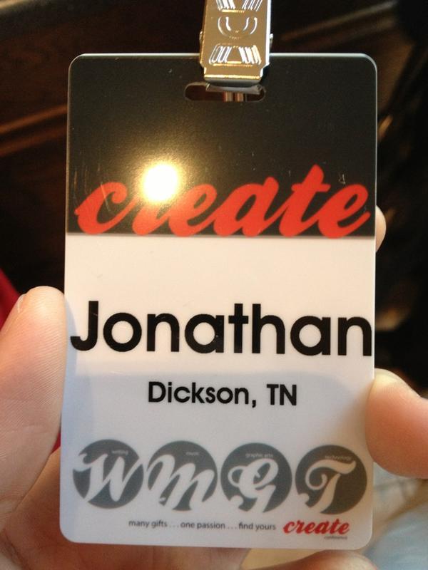 The_Lovvorn's tweet image. We are here. @create_con #createcon #nametag