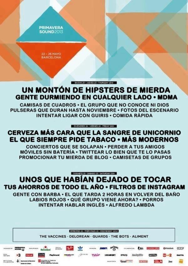 Primavera Sound 2013. Hay que esperar a las semis de champions para los horarios. Paciencia señores BBYOBTgCAAAuhme