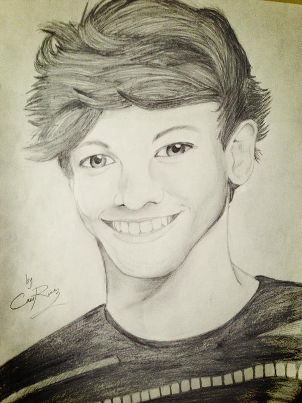 Caz_Rz13's tweet photo. This is my very first drawing of @Louis_Tomlinson Hope you all like it! Please tell me what you think :) http://t.co/c5wKrdLI