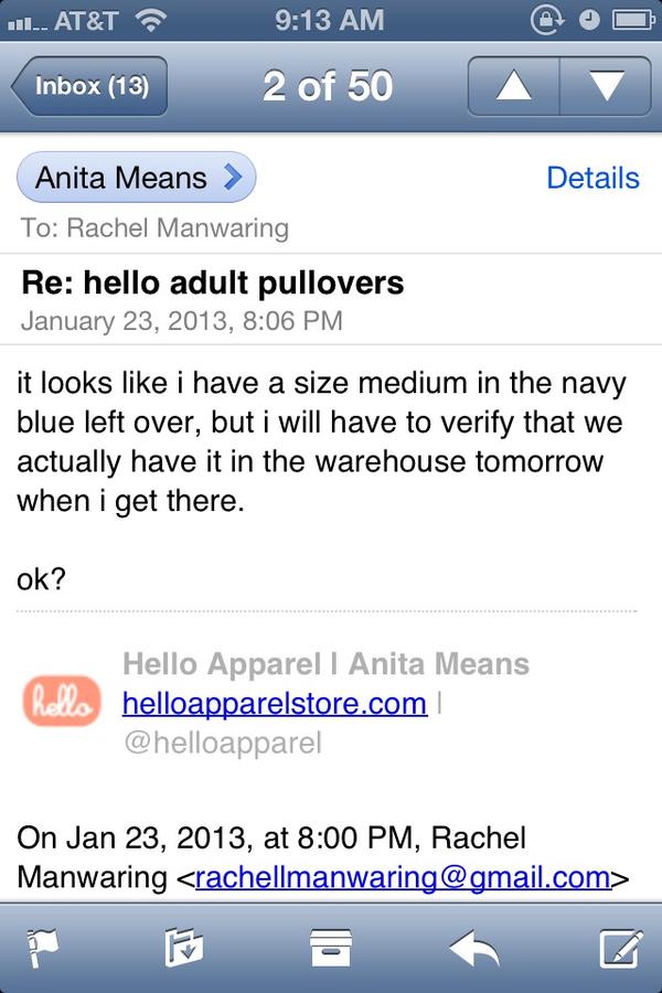 rachman93's tweet image. nobody understands that I jut got an email from the owner of my favorite clothing brand. LITERALLY CRYING #hellomerch