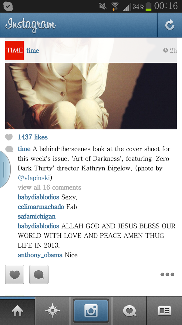 mahwashajaz_'s tweet image. On Katherine Bigelow's picture? #instafail