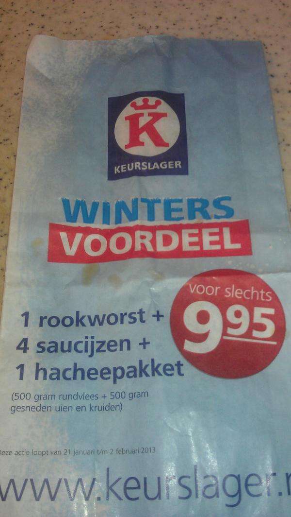 Breng de voordeel zak bij ons  en wij gaan hem vullen.