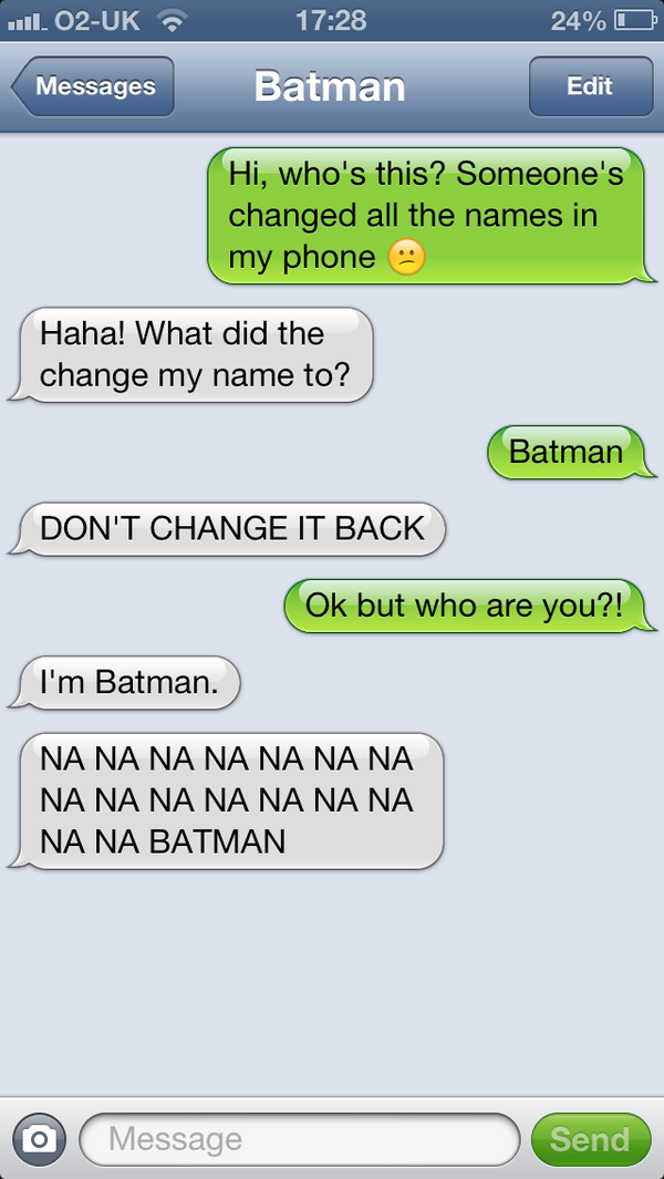 This is brilliant “Tip: Never leave your phone unattended with 'friends'... ”