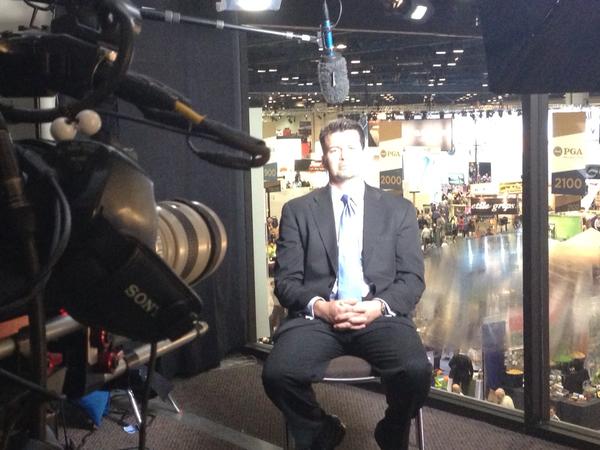 NBC interview room talking <a href="/wilsongolf/">Wilson Golf</a> D-100. Bright enough. #seriously #pgashow13