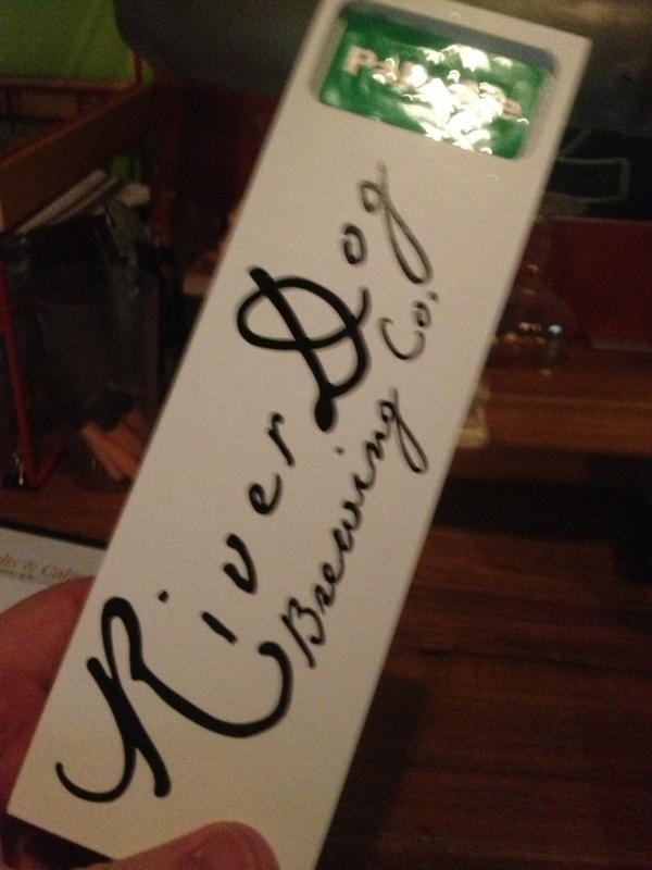 FiddleheadPizza's tweet image. River Dog Pale Ale on tap tonight!!! Our very own local brewery!