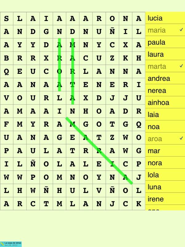 Estoy jugando La sopa de letras <a href="/findthewordsapp/">Find the words</a>