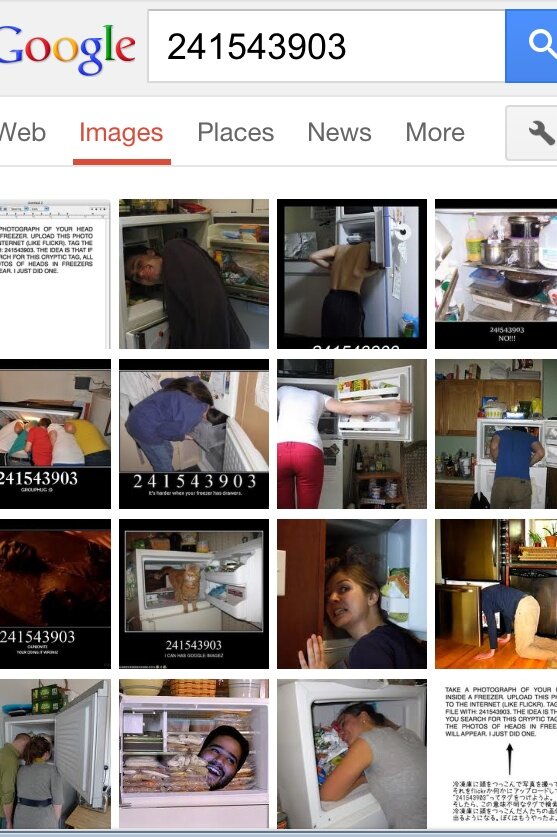 Trivia Hive En Twitter If You Search For In Google Images You Will Find A Lot Of Pictures Of People With Their Heads In The Freezer