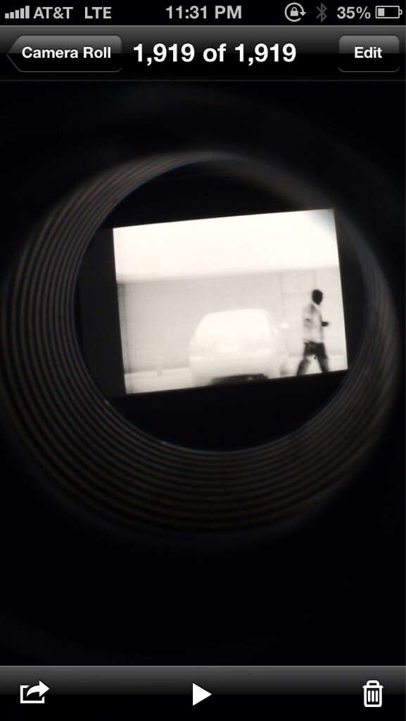 JuengMoney's tweet photo. Thermal scope #LensShot @camichaels9 http://t.co/96KVZOE9