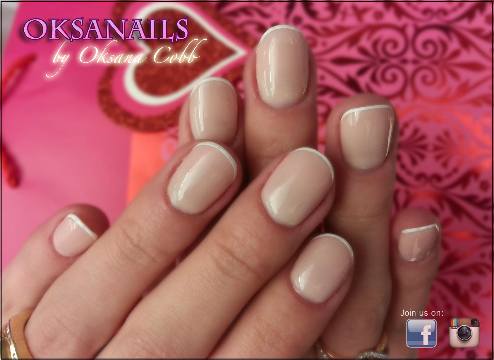 Oksana Cobb on Twitter: "Conservative Nude French beautiful gel nail design.  OKSANAILS by Oksana Cobb http://t.co/EQiBL0bo" / Twitter