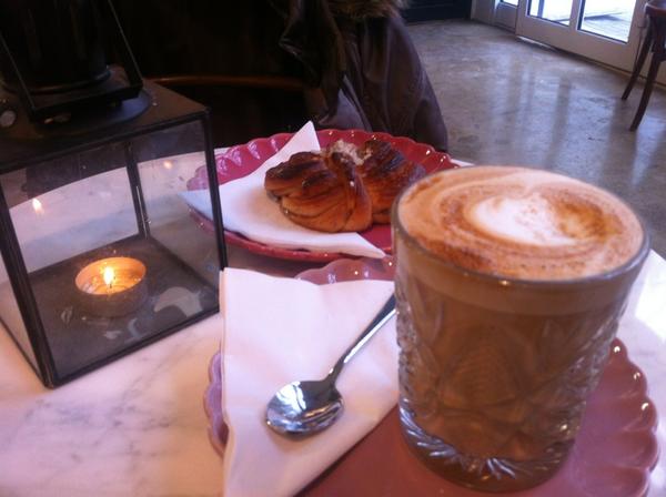 MT <a href="/hotdinners/">Hot Dinners</a>: Swedish-style breakfast @fabriquebakery in Hoxton. Fabulous cinnamon rolls.  < Ooh, we love Kanelbullar