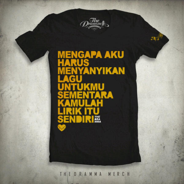 Untuk yang mau order, bisa langsung sms ke 081319002484 / 085692513967 #TheDramma #Merch #Words