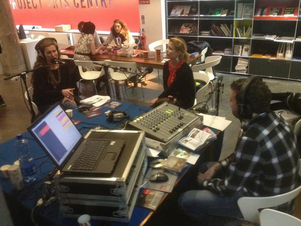nearfm's tweet photo. Sunniva O'Flynn of the Irish Film Institute @IFI_Dub live from @TempleBarTrad festival right now. #tradfest http://t.co/DymwP2hX