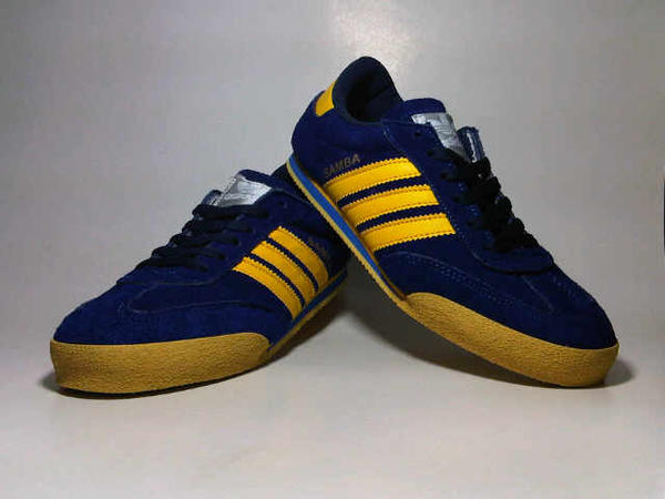 adidas samba blue yellow