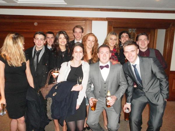 StrathCivil_Soc's tweet photo. Some of the 5th year students at this years ICE Lunch http://t.co/BWSPqTVb