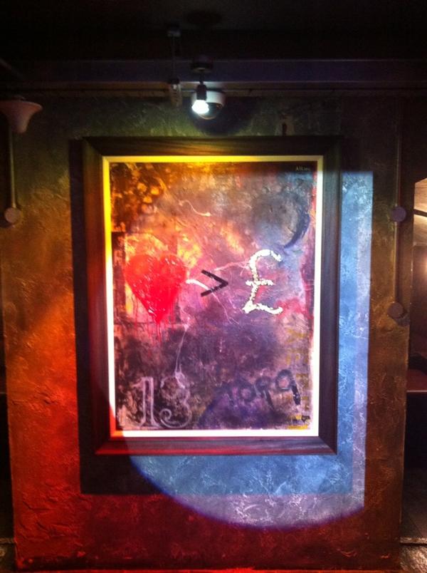 HautDGamme's tweet photo. And here is the other painting we hung in @DUKEBOX_London #hautdegamme #dukebox http://t.co/VuRwCG10