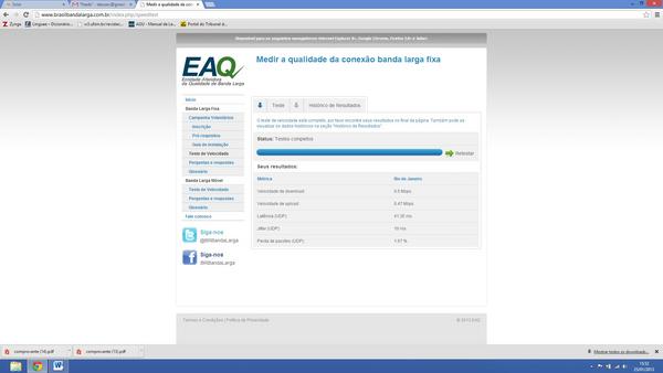 DessaRavanello's tweet image. Olha que bonito o teste de velocidade da #NetVirtua. #SÓQUENÃO  Contratei 10 Mega da propaganda e ó!