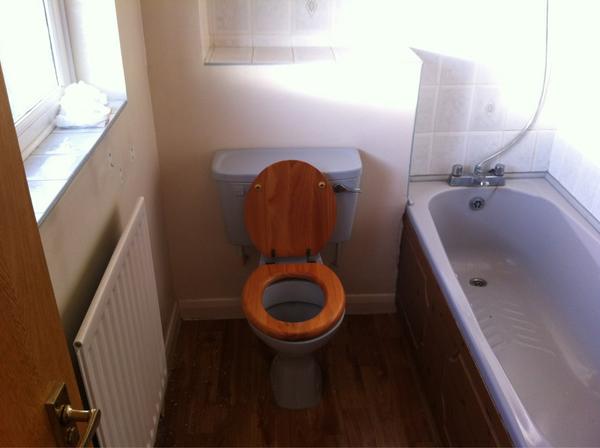 Constructabuild's tweet image. Bathroom installation before shot