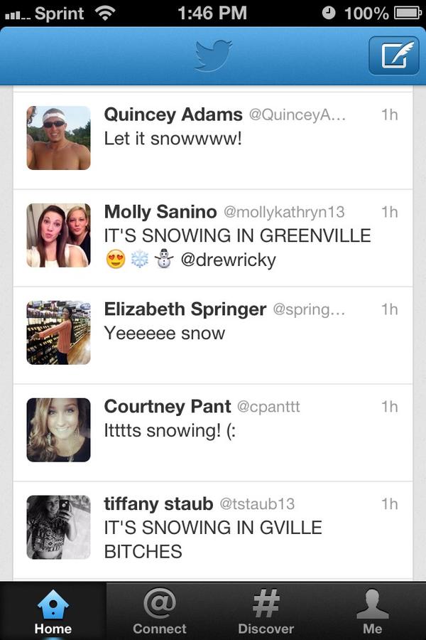 CBrandt3's tweet image. May or may not be snowing #ncproblems #itsexcitingforus