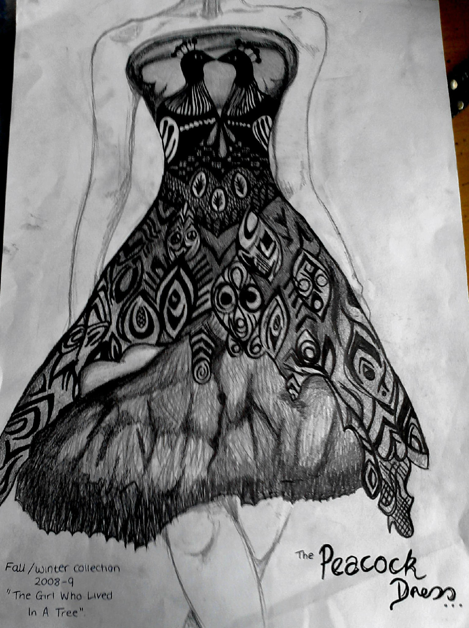 Alexander mcqueen top peacock dress