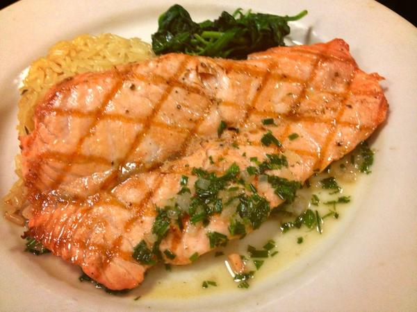 Grilled salmon