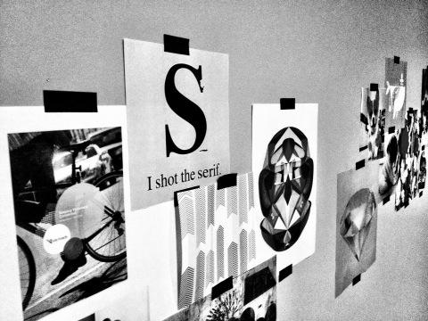 mocktheagency's tweet image. I shot the serif - #typographyhumor