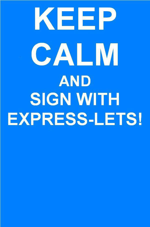 ExpressLets's tweet image. #KeepCalmAndSignWithExpressLets