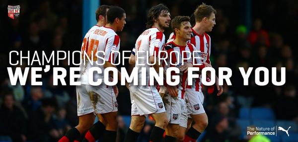 D2Adams's tweet image. Champions of Europe, were coming for you