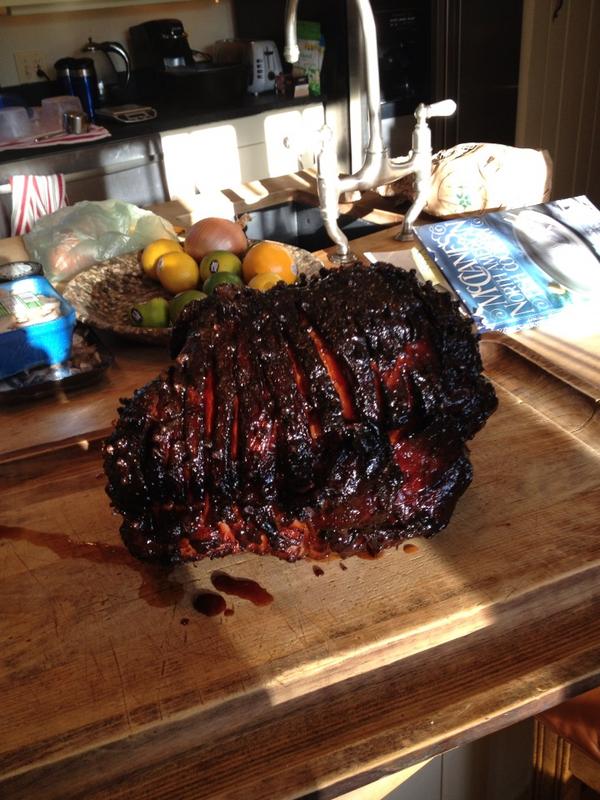 HomeCheckinME's tweet image. That's what I call a ham! Sailors eat well.
