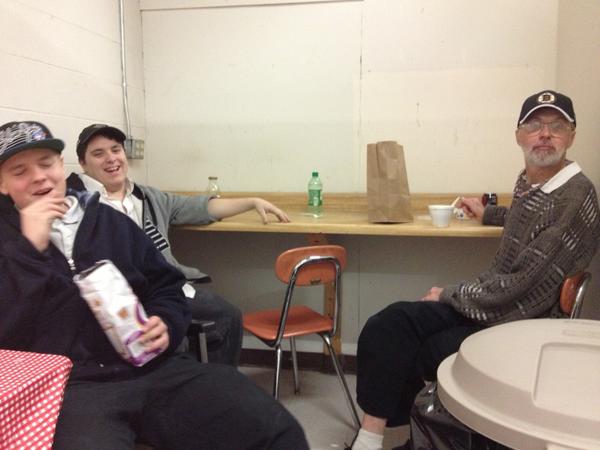 Shit popping off in da Vmart break room yo, Steve brought da beers kid.