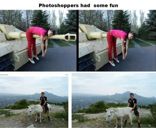 Mystraht's tweet image. Il y en a qui s&apos;amuse bien avec Photoshop :D