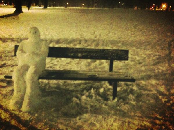 BeckyWeston2's tweet photo. @jackwills #beatthis snowman http://t.co/sSnPFymV