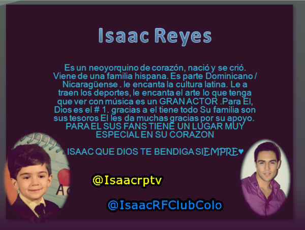 IsaacRFClubColo's tweet photo. Vamos @Isaacrptv  Q tu Vas A Ganar Si Dios Quiere *.* http://t.co/HInFkwFC