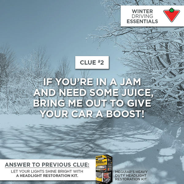 CanadianTire's tweet photo. Here's our next clue on the road to guessing the #WinterDrivingEssentials. Do you know the answer? http://t.co/BQR78rlZ