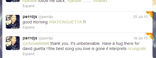 First Tweet To #NationGuetta, yeah !!! <a href="/davidguetta/">David Guetta</a>