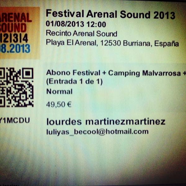 luurditas's tweet photo. @ArenalSound nos vemos en agosto http://t.co/shLzViK6