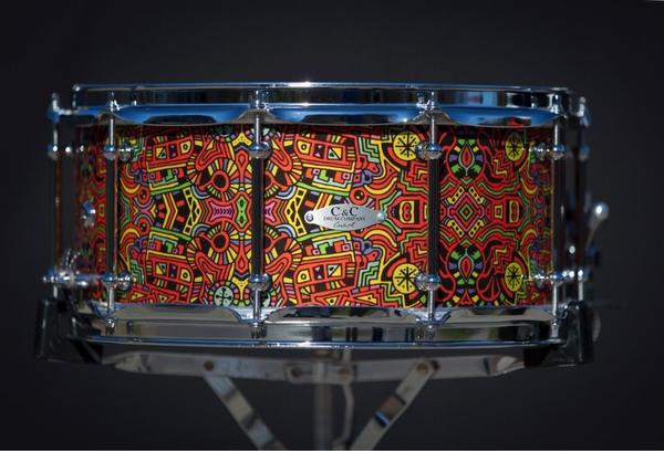 CustomDrumGraph's tweet image. Our first custom wrap with C&amp;amp;C Custom Drums