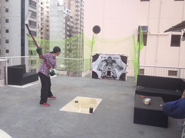 See how Estelle Ip, 16, practises on her skills at her balcony in Hong Kong after visiting an IIHF Development Camp.